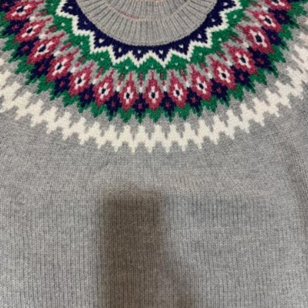 Boden Emma Fair Isle Wool Cotton Blend Sweater - Picture 2 of 10